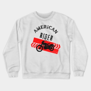 Motorcycle Vintage Biker American Rider Crewneck Sweatshirt